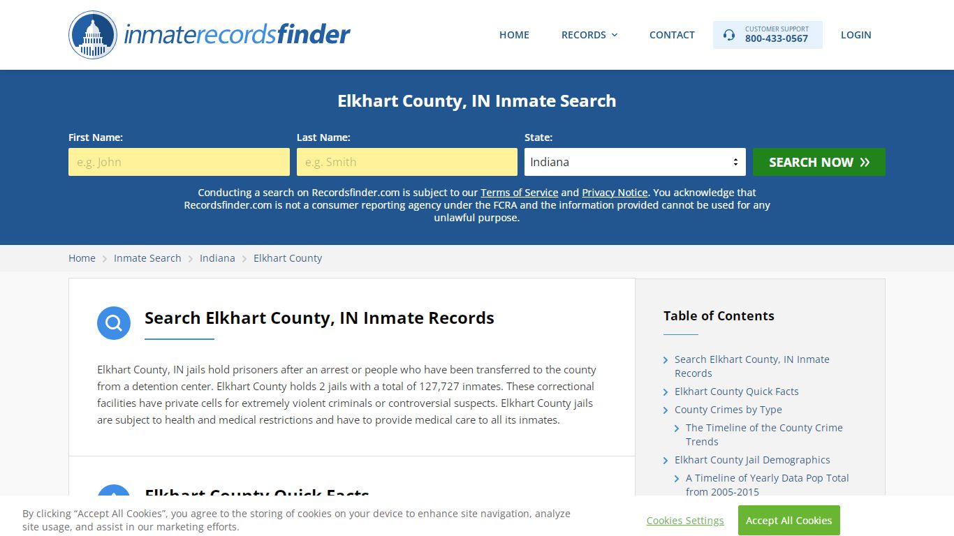 Elkhart County, IN Inmate Lookup & Jail Records Online